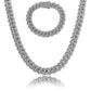 Conjunto 12mm Cuban Link