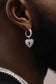 Icy Broken Heart Earrings