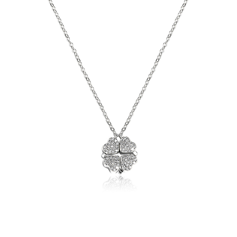 Collar Icy Lucky Four-Leaf Clover