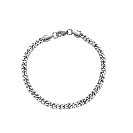 Pulseira 4mm Cuban Link