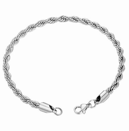 Pulseira 3mm Rope Link