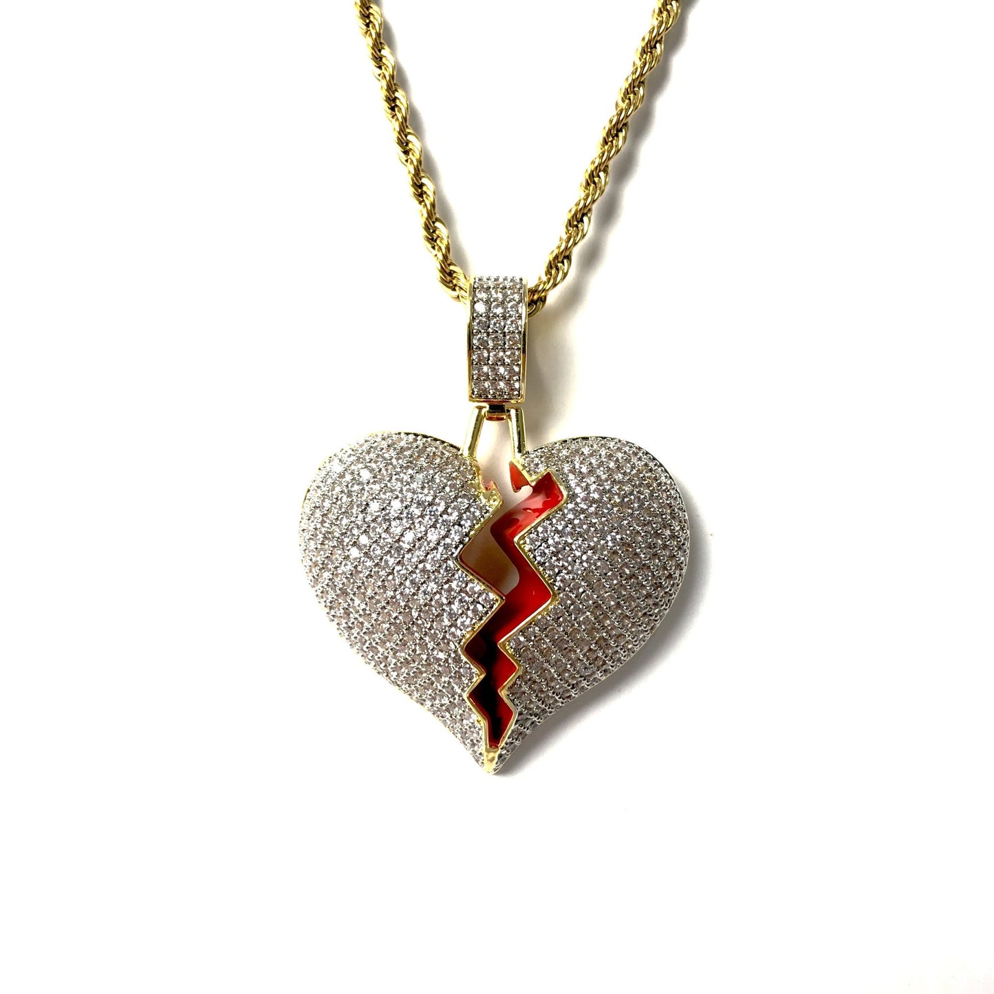 Icy Broken Heart Chain