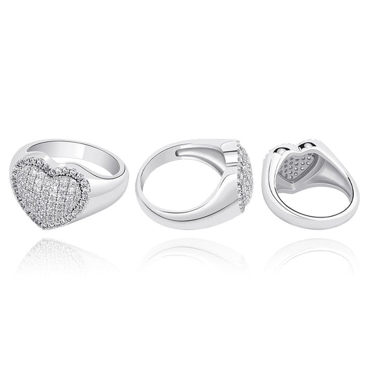 Icy Heart Ring