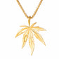 Cadena Minimal Golden Leaf