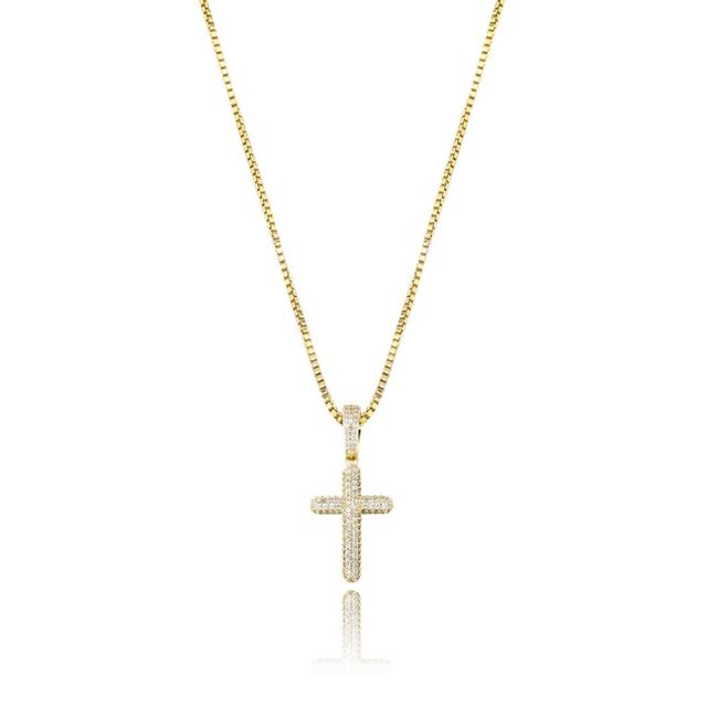 S925 Solid Cross Chain