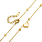 Collar Minimal 3D Golden Heart