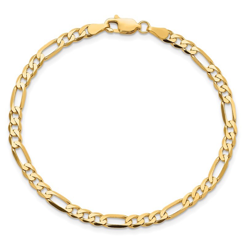 4mm Figaro Link Bracelet