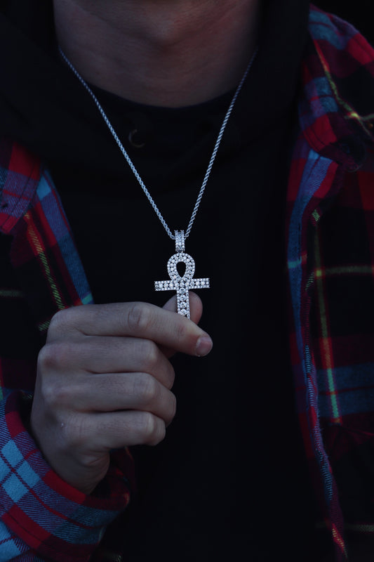 Icy Icy Ankh Cross Chain