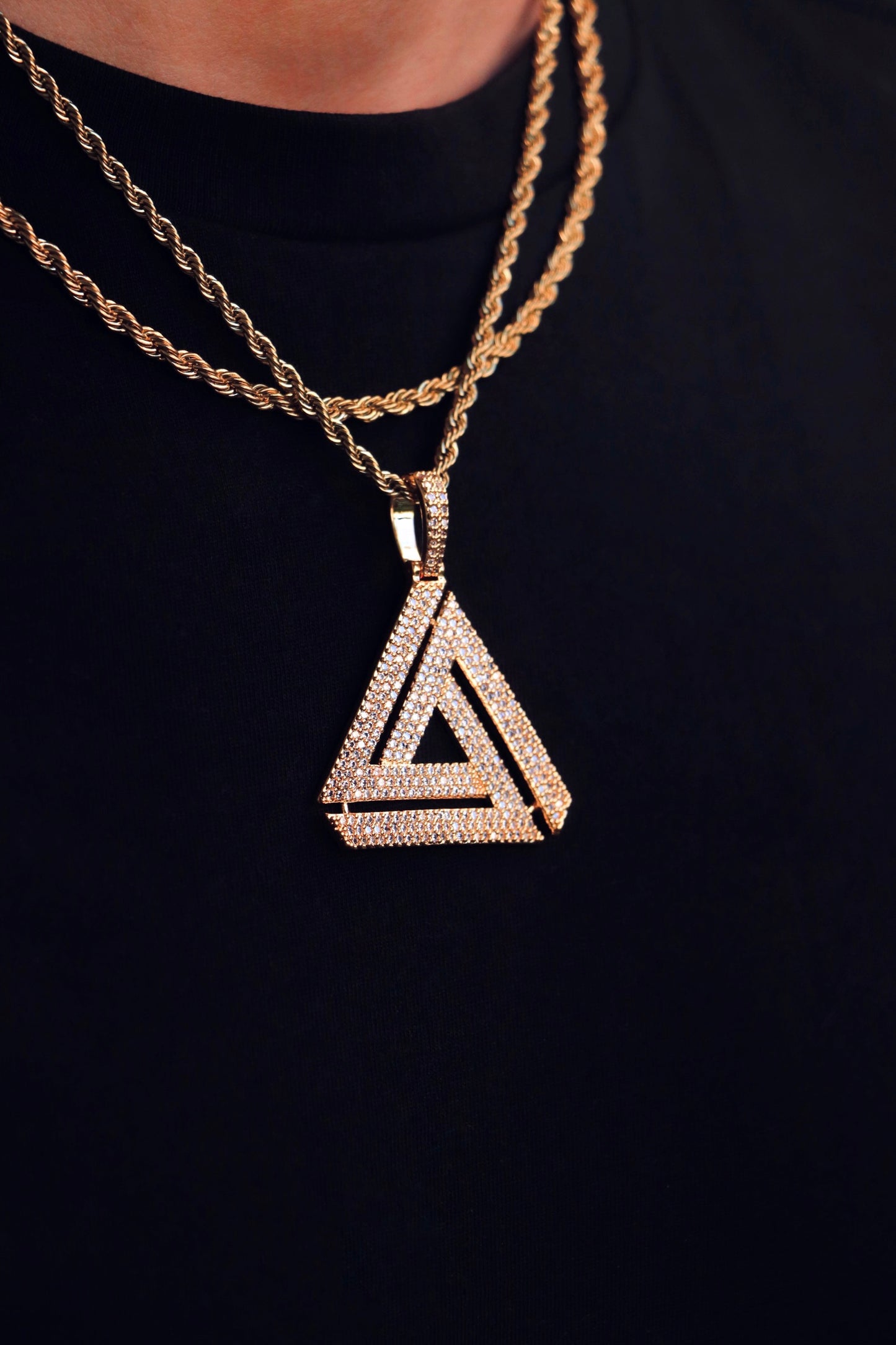 Icy Egyptian Pyramid Chain