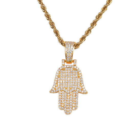 Icy Hamsa Hand Chain