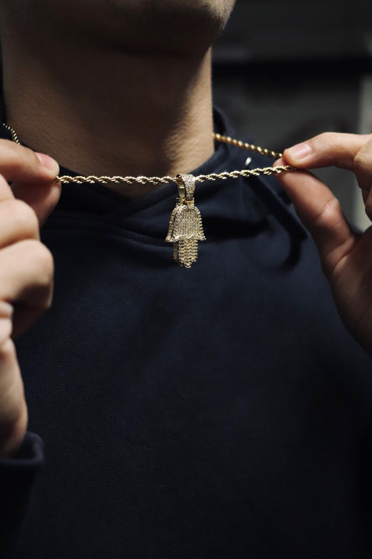 Icy Hamsa Hand Chain