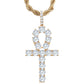 Icy Ankh Cross Chain