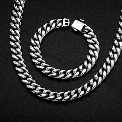 12mm Minimal Cuban Link Set