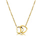 Collar Minimal Double-Heart Infinity