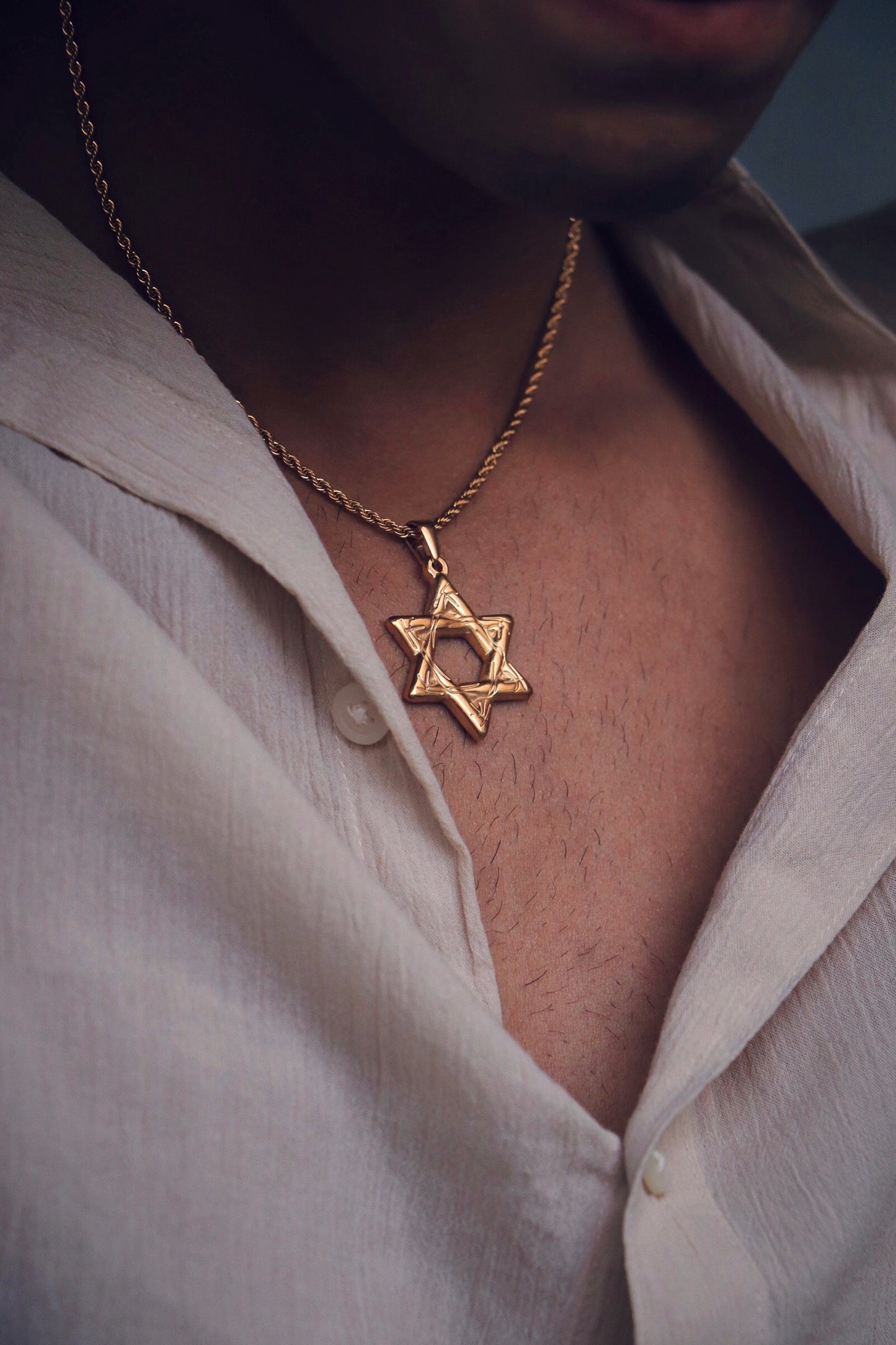 Colar Minimal Star of David